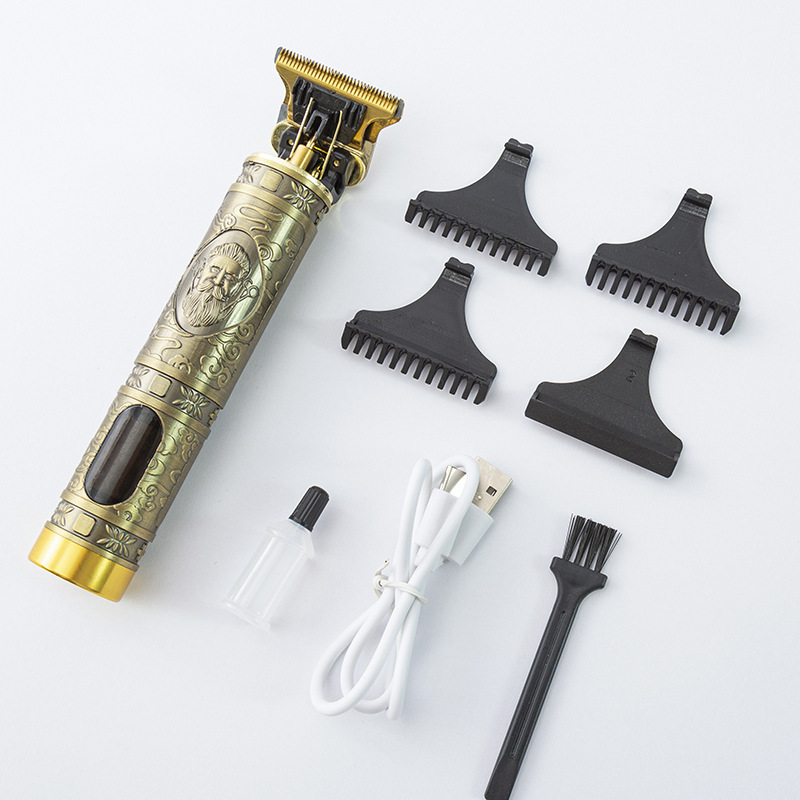 Cross-Border Hair Clipper Hairdressing Electrical Hair Cutter Electric Hair Clipper Electric Clipper Oil Head Carving Razor Bald Head Electrical Hair Cutter