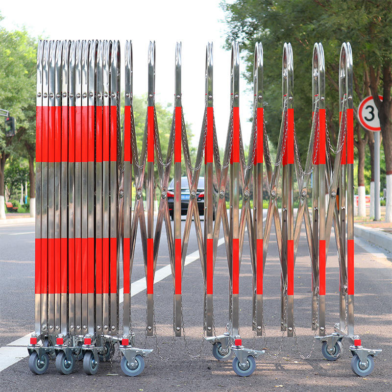 不锈钢伸缩围栏可移动护栏幼儿园围挡安全施工活动隔离护批发