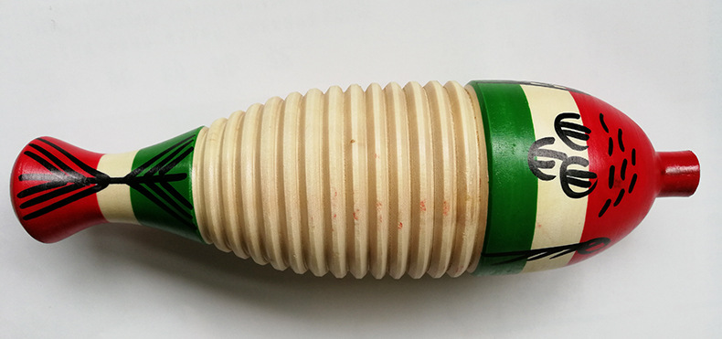 奥尔夫乐器鱼蛙音乐教具蛙鸣筒幼儿园打击乐蛙鸣筒发声玩具响筒