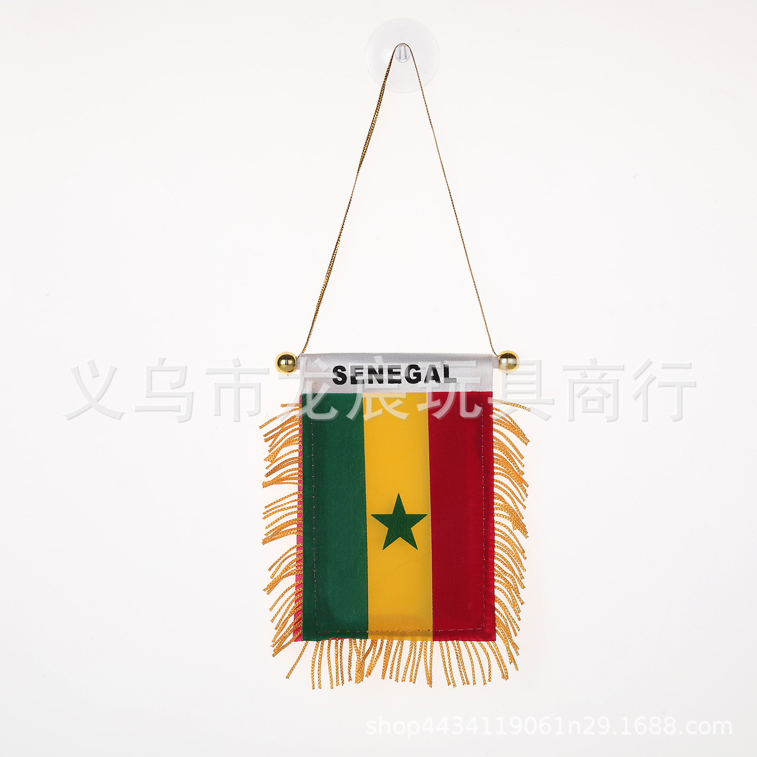 Factory Direct Supply for Senegal Car Small Hanging Flag National Flag Mini Small Brocade Flag Double-Sided Tassel Sucker Tassel