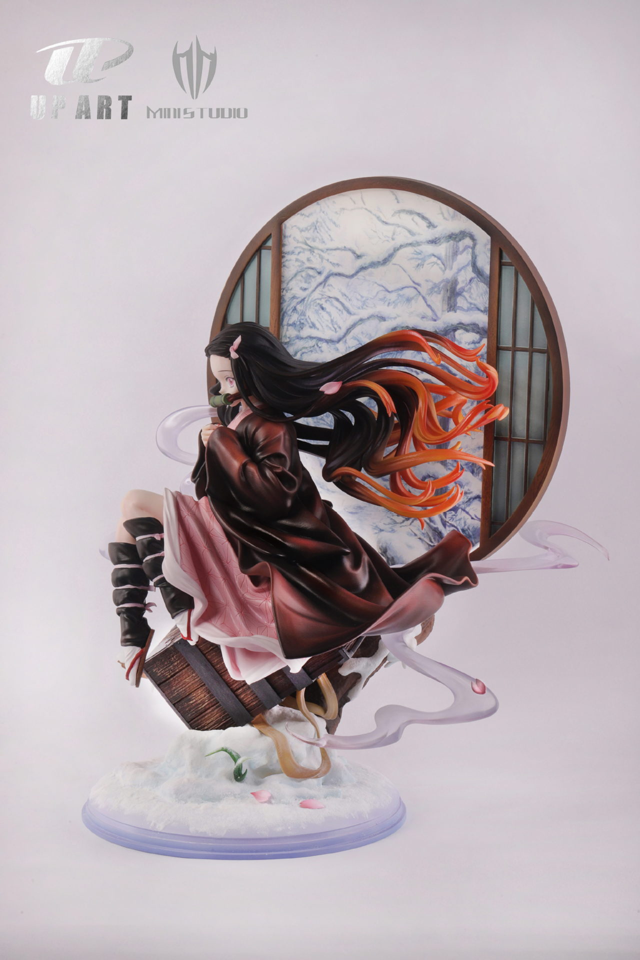 【怡红】up art mini灶门祢豆子 鬼灭之刃gk限量雕像手办模型