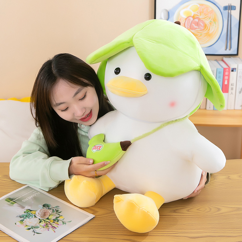 toysCute Banana Plush Duck Toy Doll Pillow Small Dish Chicken Cheering Duck Doll Doll Children Gift Wholesale