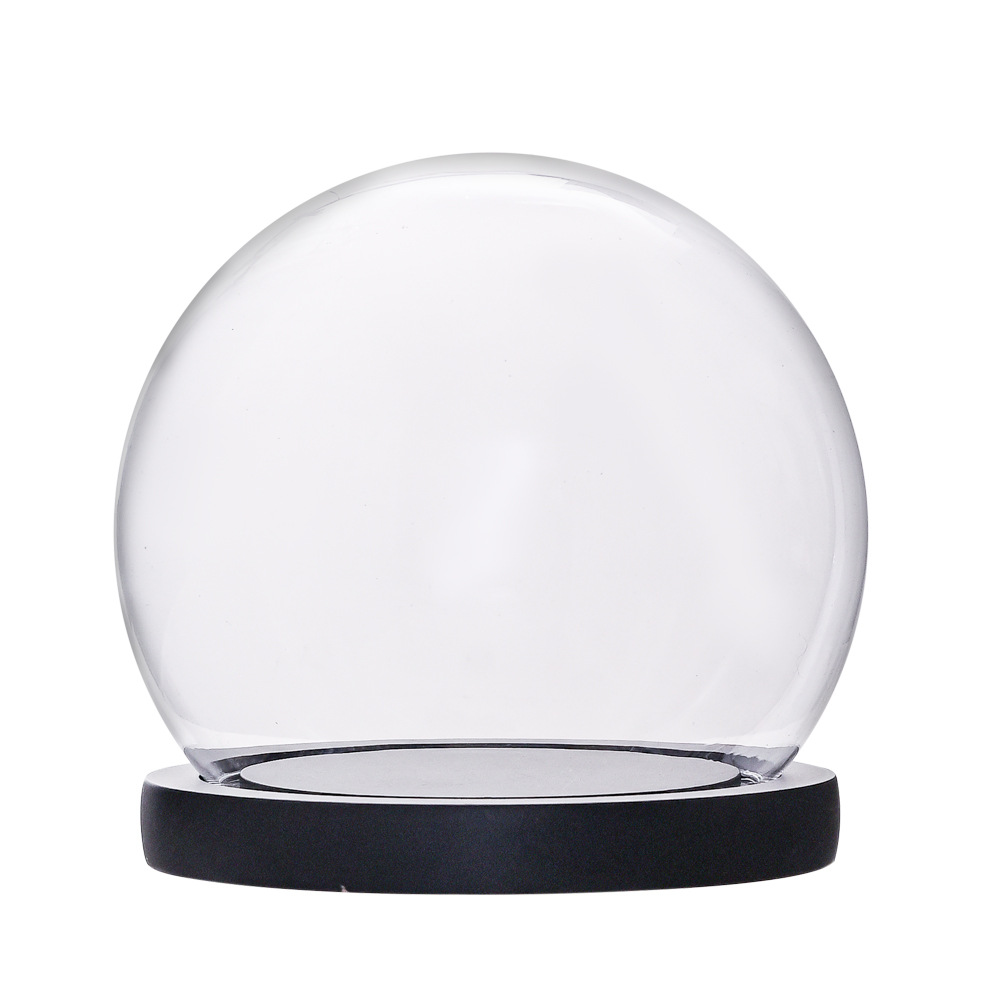 厂家直供永生花玻璃罩展示盒防尘罩手办手模罩子透明防尘罩子