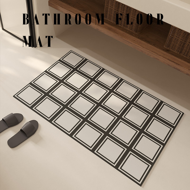 Simple Bathroom Mats Diatom Ooze Absorbent Non-Slip Mat Toilet Doormat Wash Basin Quick-Drying Mat