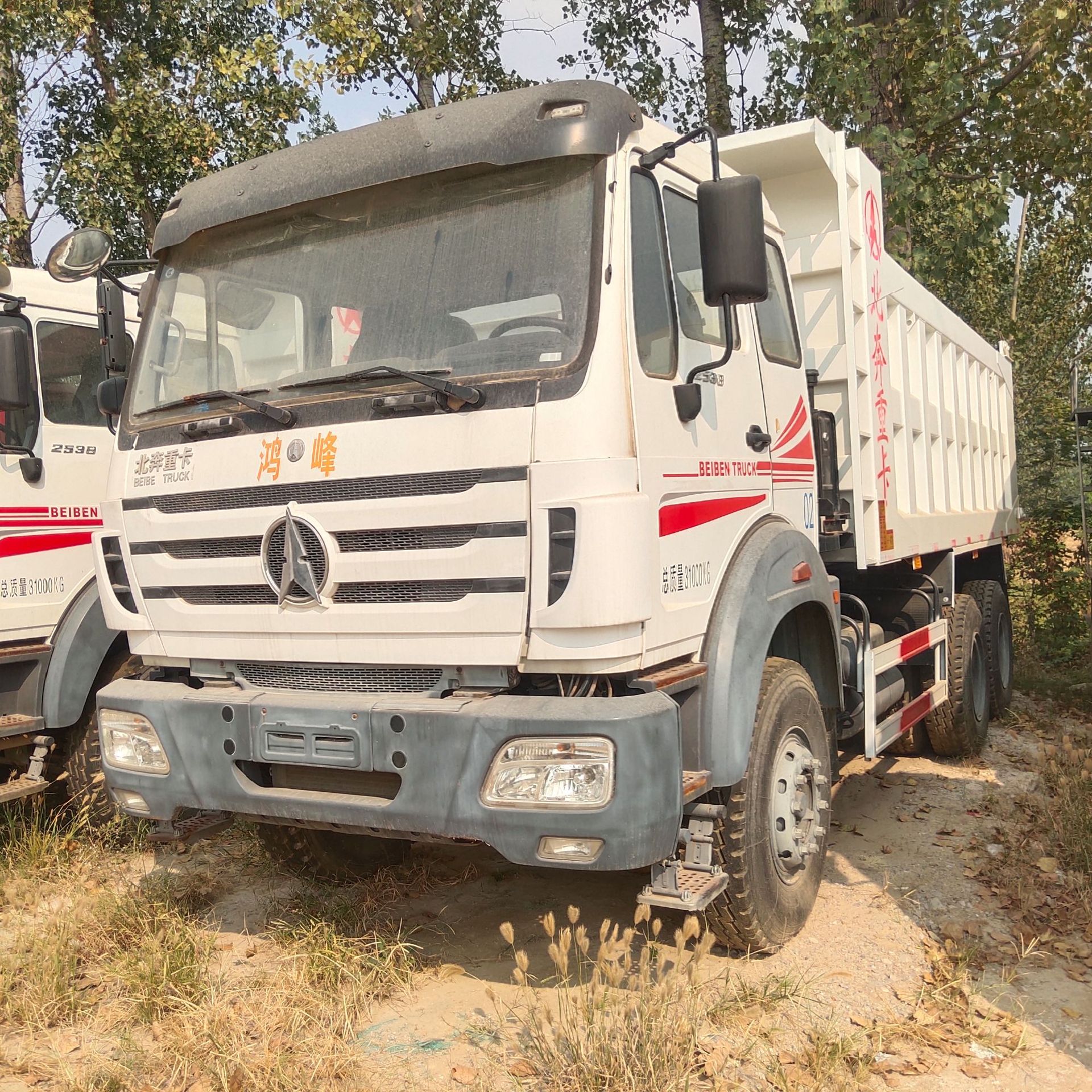 售二手北奔后八轮翻斗车工程自卸车前四后八工程自卸车可提档分期