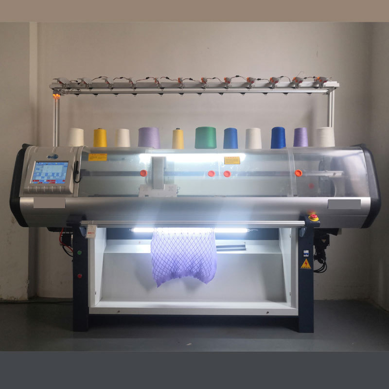 飞跃威特全自动电脑横机单系统高速高效回转毛衣编织机织领机围巾