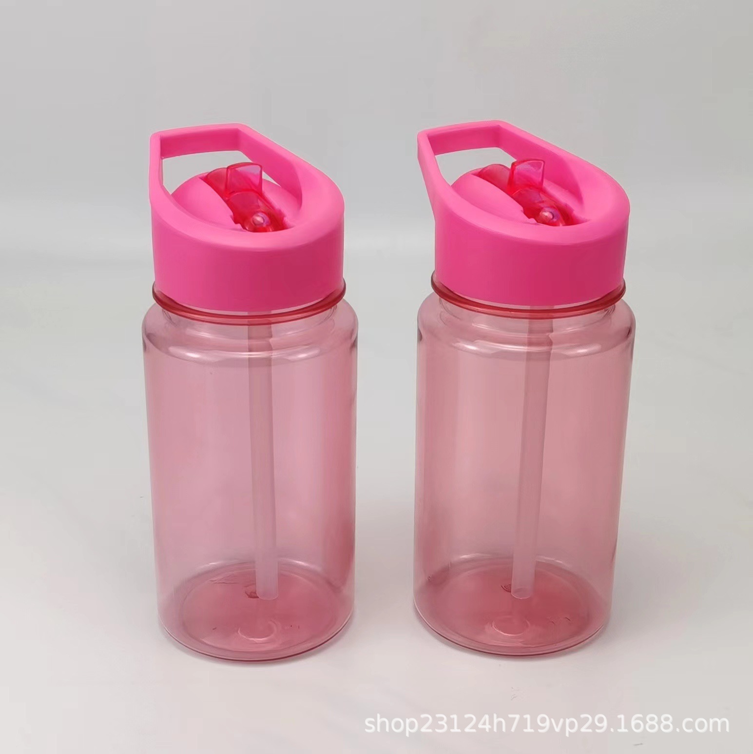 幼儿园学生耐摔不漏太空杯塑料高颜值水杯吸管杯儿童上学便携水壶