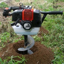 省时省力园林栽树打坑机 树木种植区挖穴机 地钻施肥打眼机工具