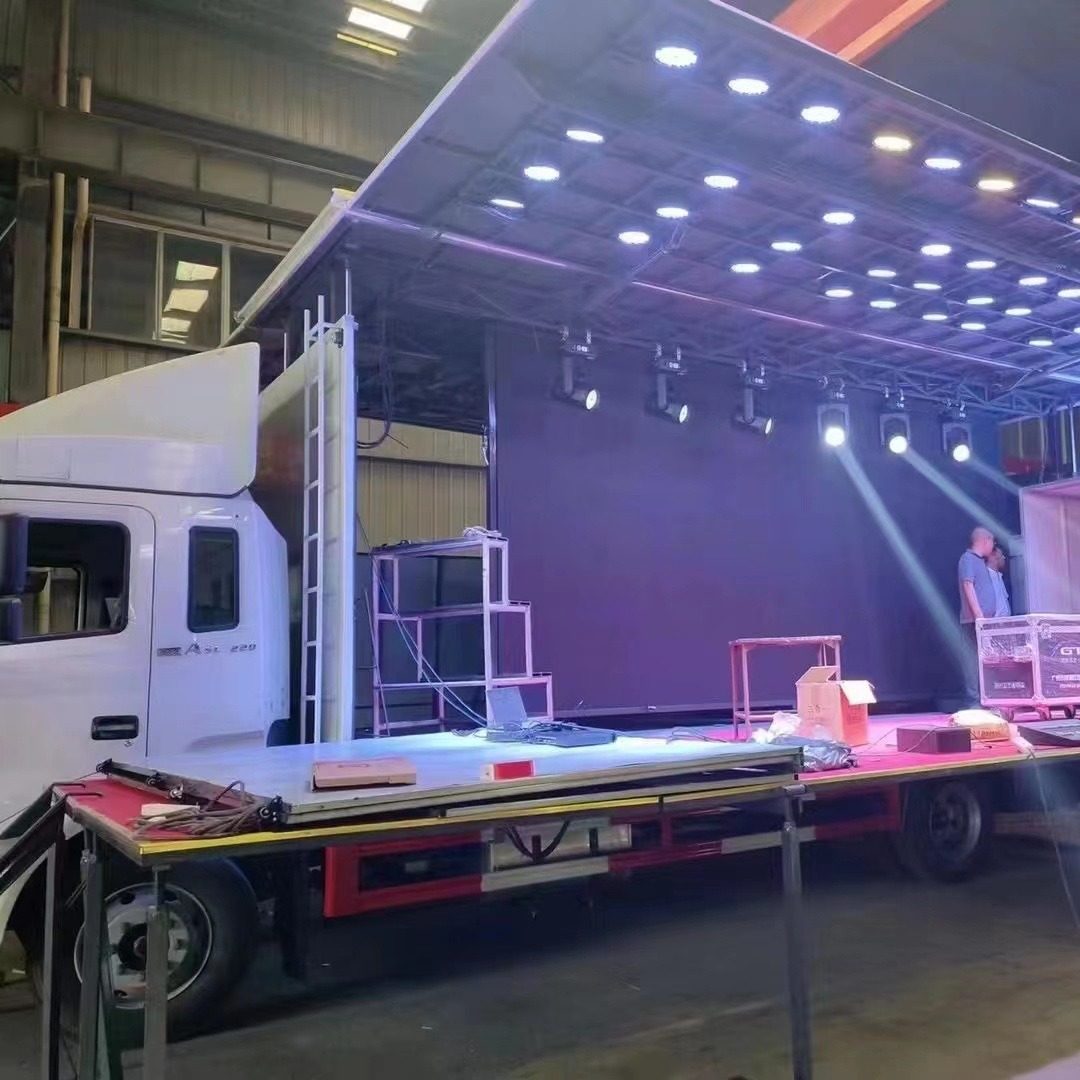 h6江淮骏铃 程力led中型户外广告车全自动流动舞台演出车厂家直销