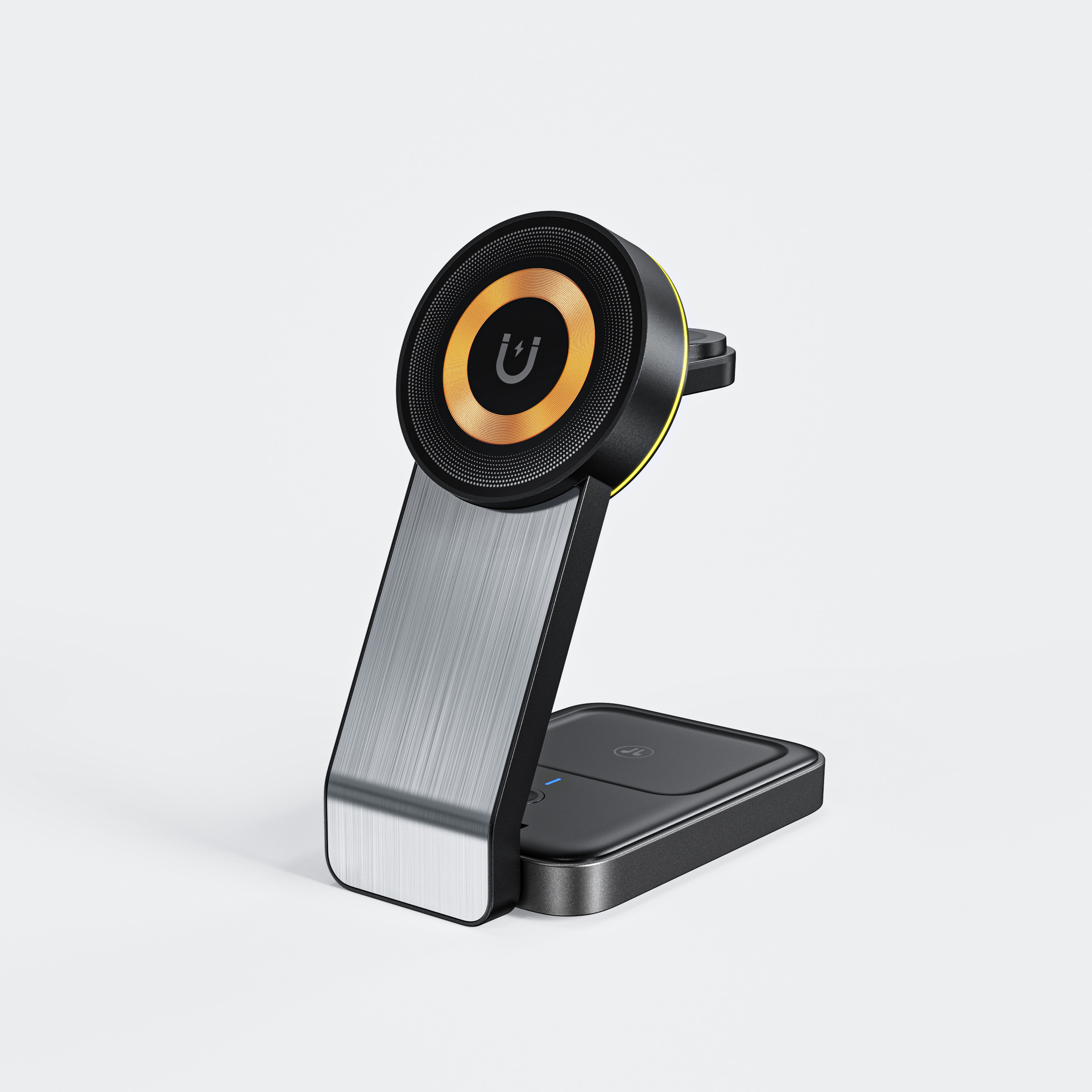 三合一折叠磁吸无线充电器桌面手机适用苹果华为 亚马逊爆款