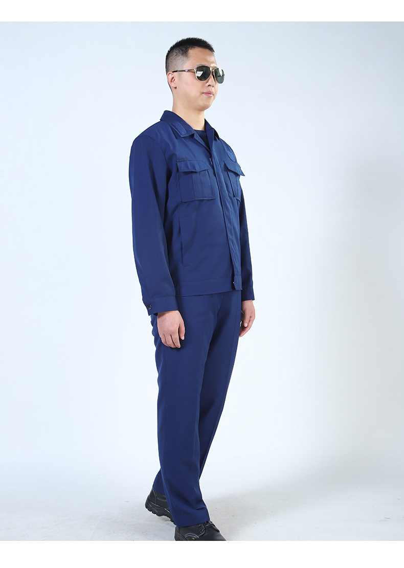 新式消防春秋备勤服火焰蓝消防夹克套装消防专职备勤服