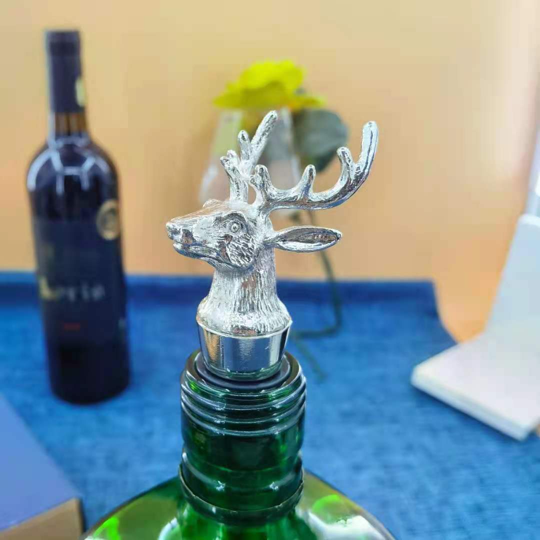 野格鹿头倒酒器 鹿头酒嘴倒酒嘴304不锈钢酒嘴酒具专业花式调酒器