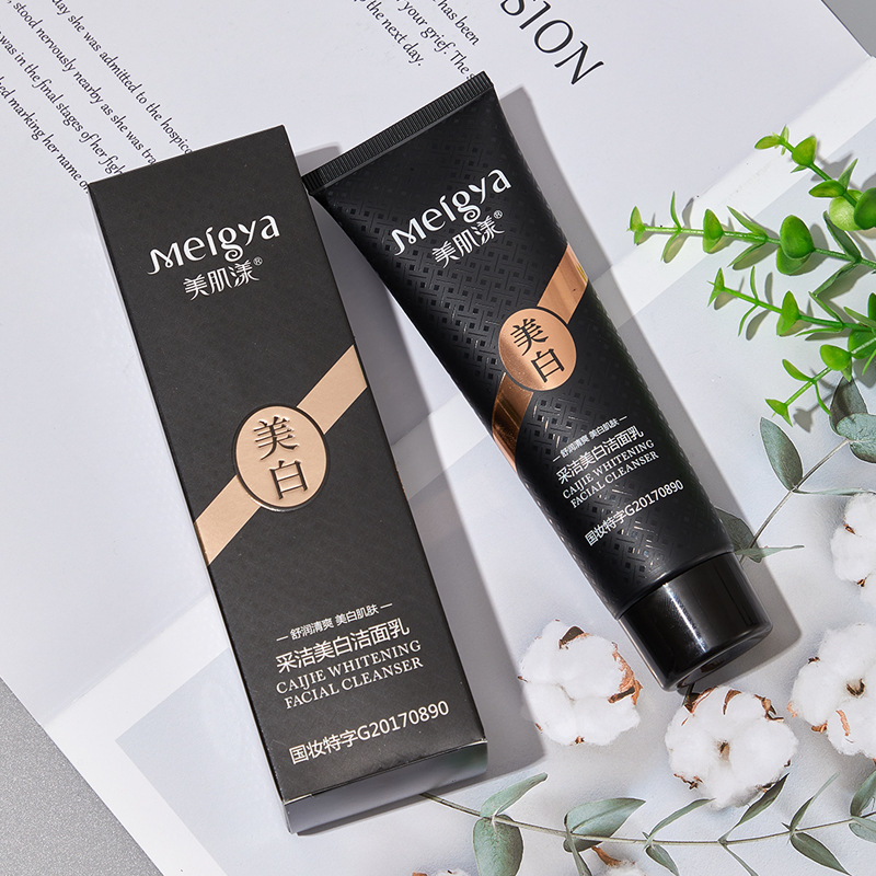 100g美肌漾采洁美白洁面乳深层清洁毛孔补水保湿控油片泡沫洁面乳