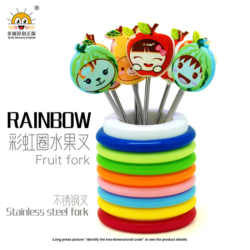 Rainbow Fruit Fork Set