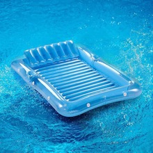 新款跨境充气水上浮排泳池浮床充气躺椅夏日户外水上充气玩具