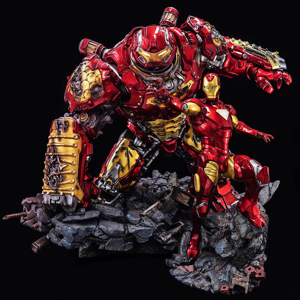 玩美工作室 14钢铁侠mk44 mk43反浩克装甲gk雕像模型手办-阿里巴巴