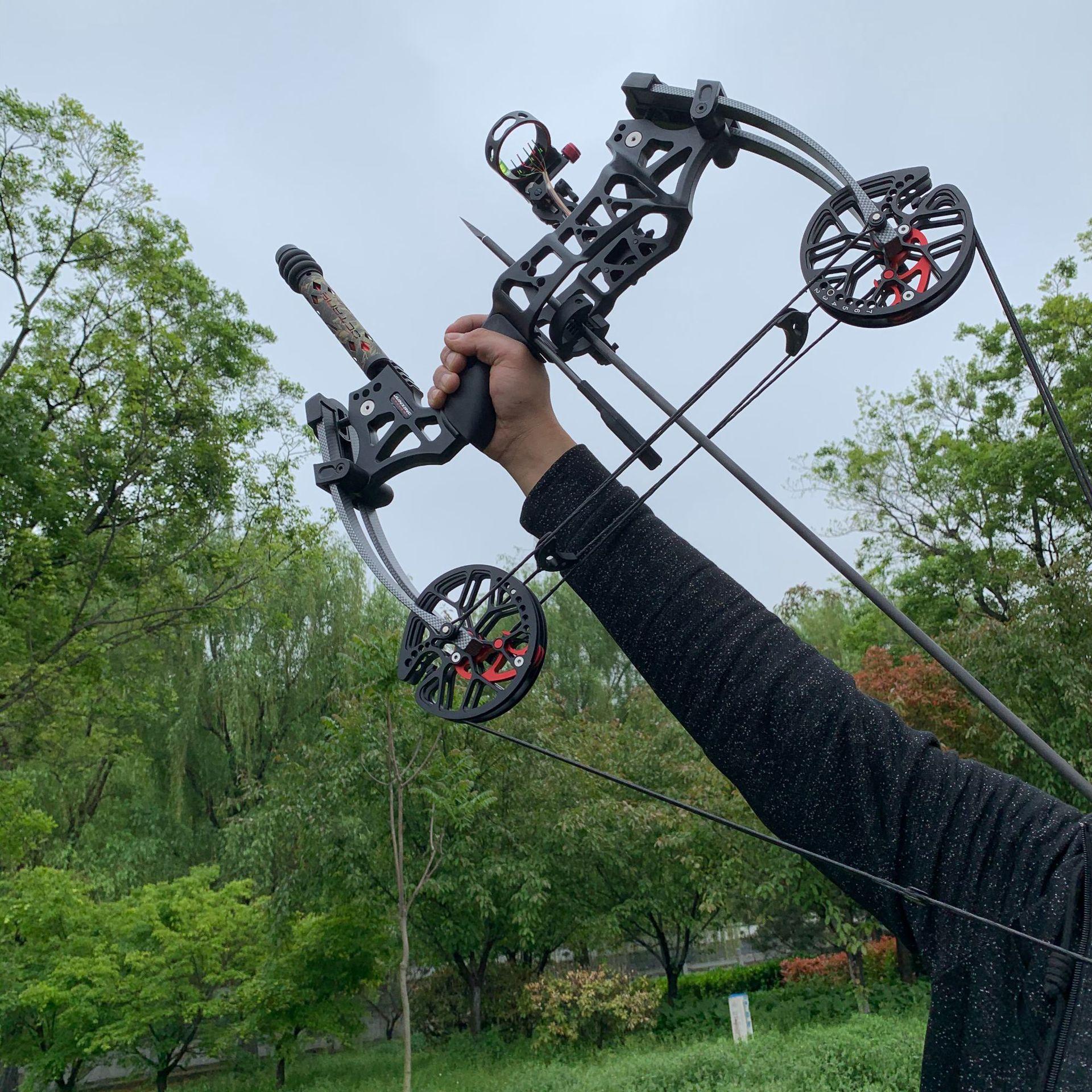 厂家批发跨境直供军兴猎鹰弓箭m109复合滑轮弓 箭珠两用三角弓