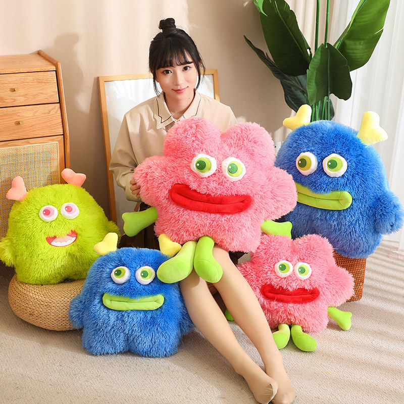 龙年丑萌大嘴龙抱枕毛绒玩具儿童陪伴娃娃可爱龙公仔新年活动礼品