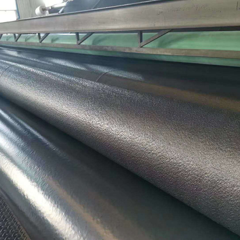 单糙面双糙面土工膜鱼塘养殖边坡防渗hdpe黑色糙面土工膜