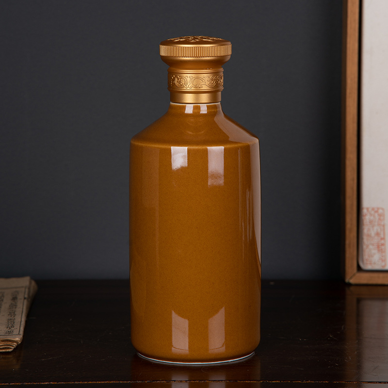 景德镇陶瓷酒瓶泡酒壶酱酒瓶一斤装白酒密封家用酒壶酒坛酒杯