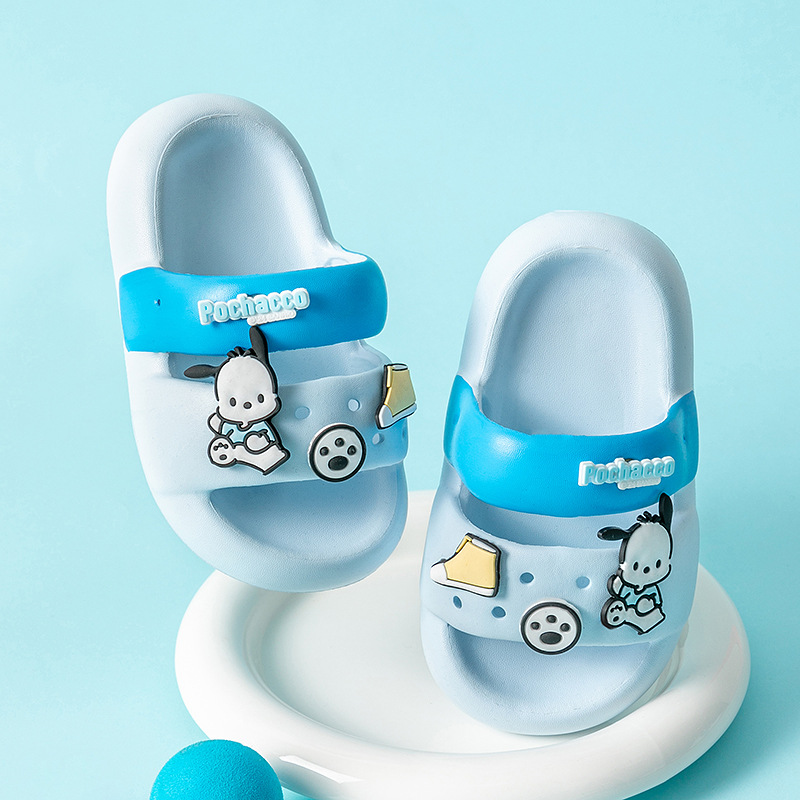 Sanrio New Children's Slippers Girl and Boy Cartoon Summer Soft Bottom Non-Slip Indoor Home Bathroom Slippers