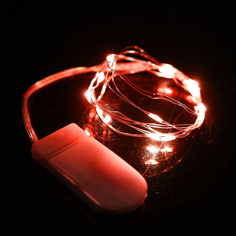 Led Lamp Wire Wholesale Bounce Ball Battery Box Night Market Lights Copper Wire Bottle Stopper Decorative String Lights Button Light Small Colored Lights