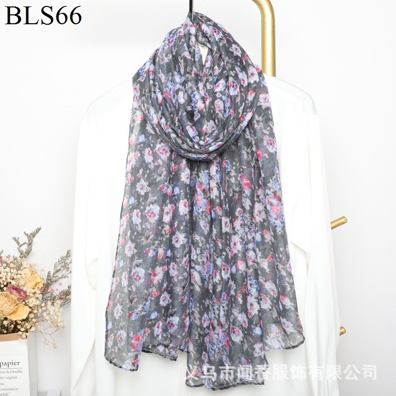 New Cotton and Linen Feel Scarf Voile Winter Warm Scarf Women's Autumn and Winter Wear Silk Scarf Neck Warm Scarf