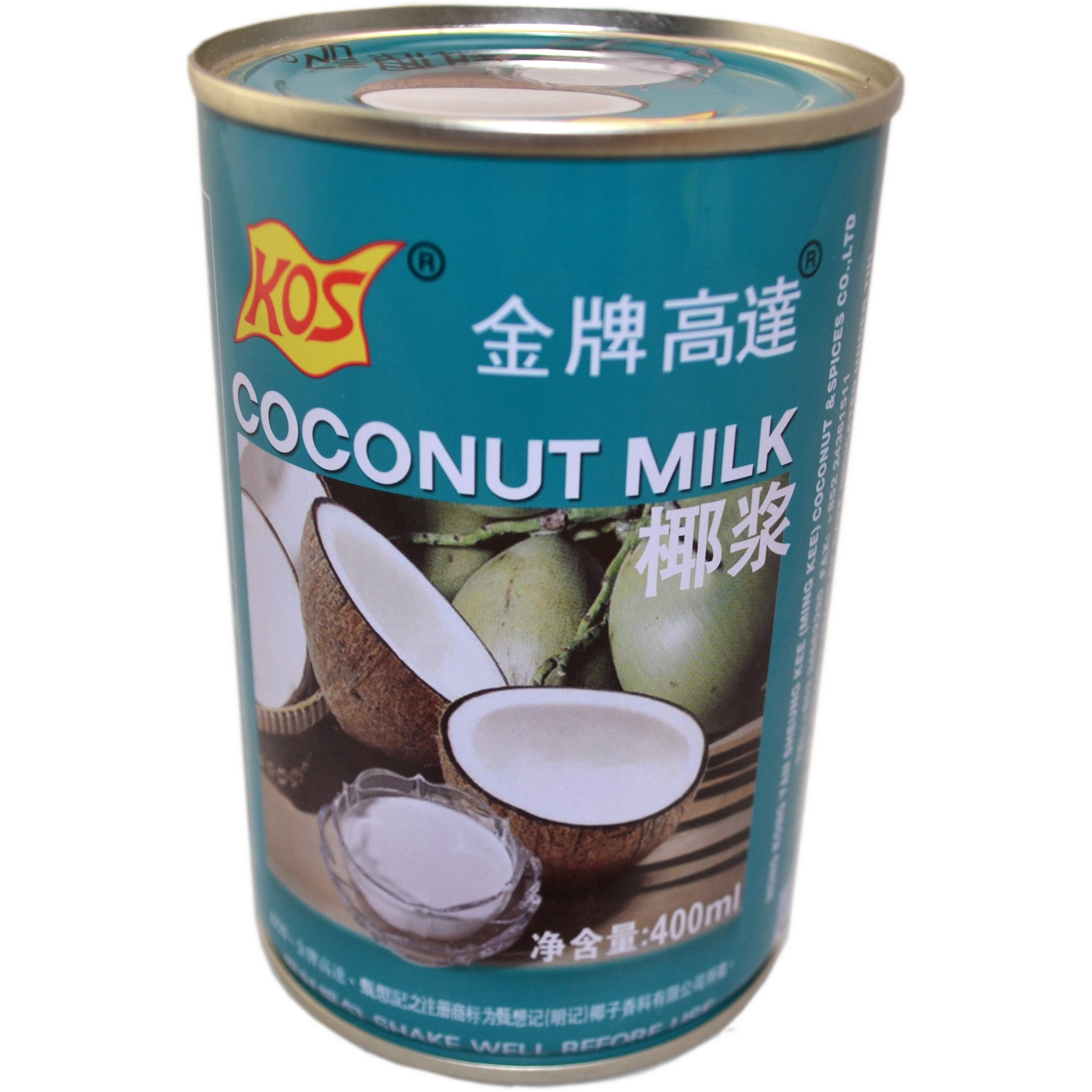 5罐起包邮 kos高达浓缩椰浆椰子汁椰奶400ml罐装 西米露烘焙甜品