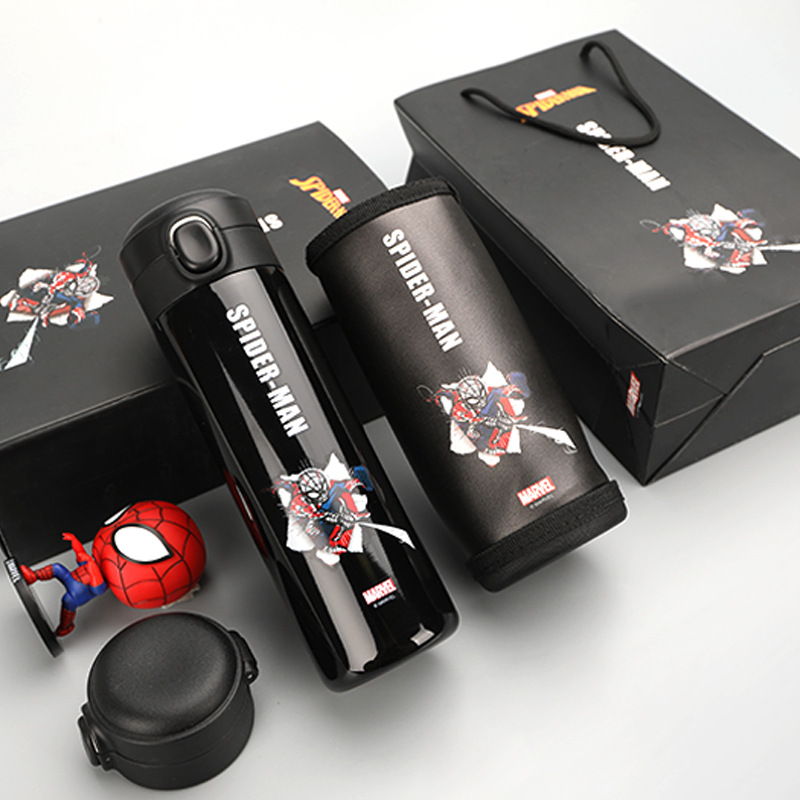 Disney Hm8806 Marvel Children 316 Stainless Steel Cartoon Large Capacity Bullet Cup Gift Box