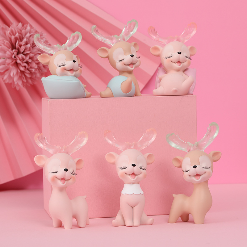 一路有你可爱小鹿盲盒手办玩偶少女心儿童节日礼物拆盲盒礼物生日