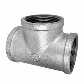 wm9a镀锌正三通铸铁内牙丝扣接头4分6分1寸dn15 20水管玛钢管件广