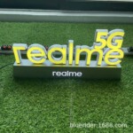 led桌面发光字 落地立式发光字 realme 5g 小米 华为 定 做发光字