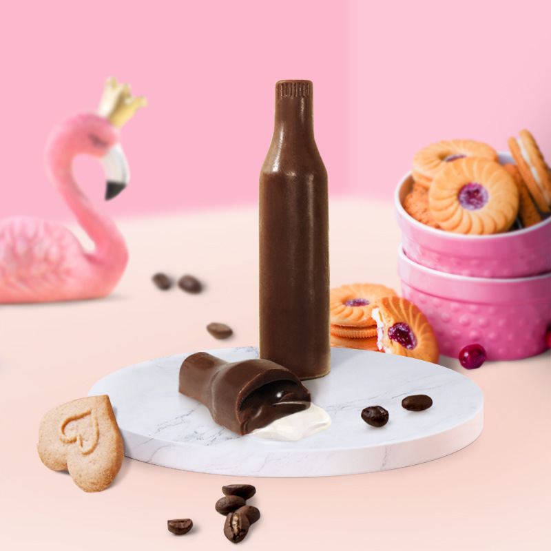 百诺酒心巧克力 老上海风韵 酒瓶状酒心巧克力90g(代可可脂)