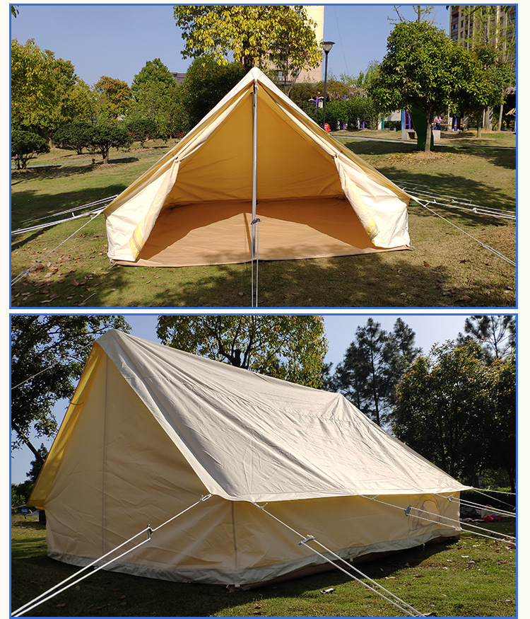 ydun人形帐篷户外野营加厚防雨双门钟型蒙古包营地酒店牛津布帐篷