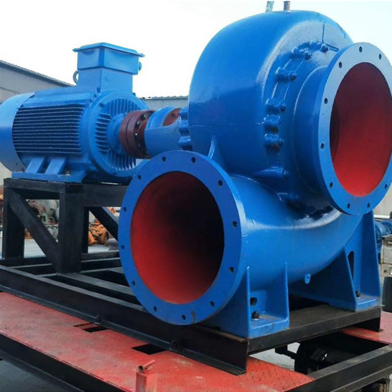 混流泵柴油机水泵 大流量卧式河道灌溉抽水水泵 农用12寸混流泵