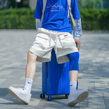 PD大人垂感短裤男夏季美式青少年宽松大码潮流运动休闲短裤五分裤