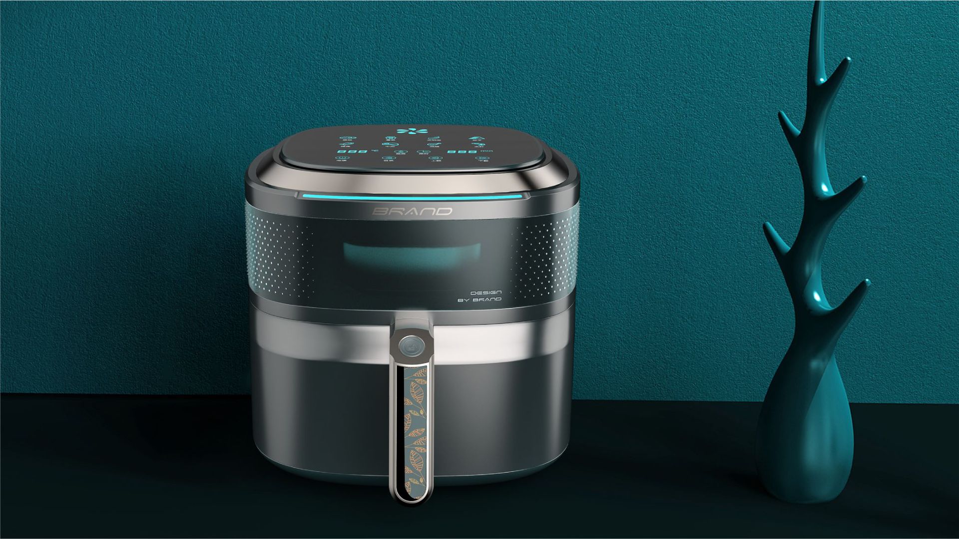 空气炸锅产品设计外观设计结构设计时尚新颖