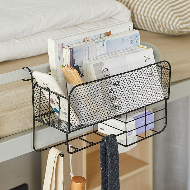 床头置物架大学生宿舍好物上铺神器床上收纳书架寝室住校床边挂篮