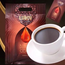 马来西亚进口LUBOV琉鲍菲速溶黑咖啡粉苦咖啡独立装便携
