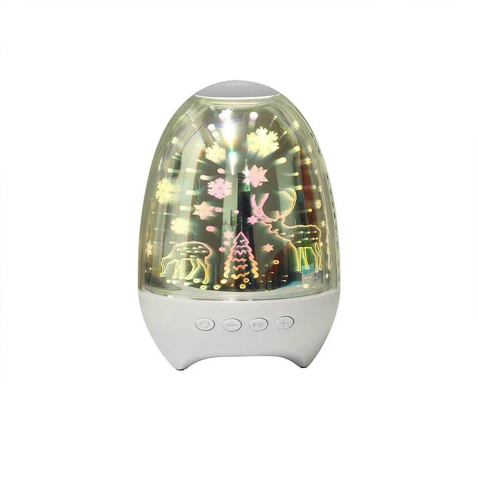 Christmas Gift Desktop Card Pat Light Touch Bluetooth Speaker Colorful Night Lamp Mobile Phone Wireless Bluetooth Speaker