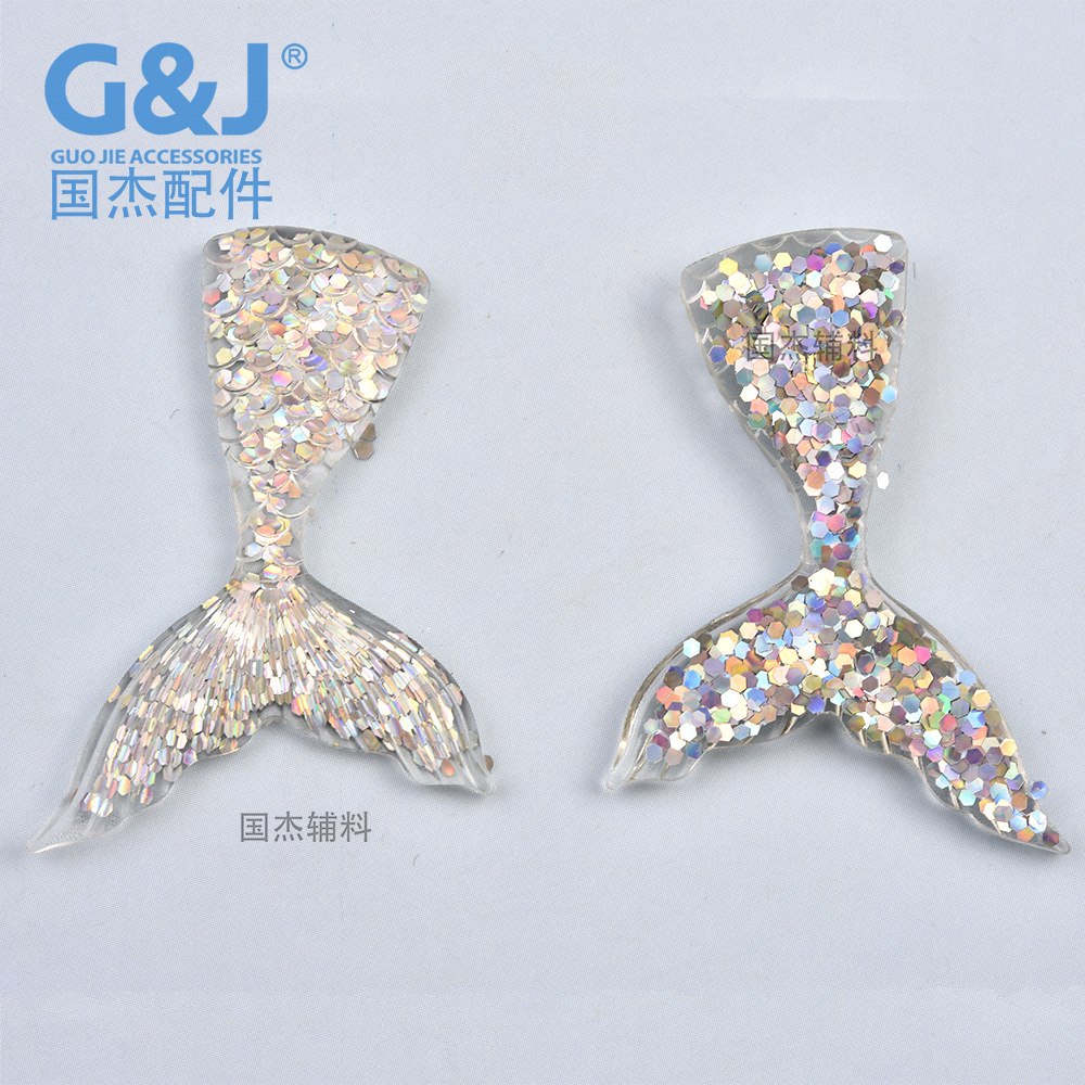 Ornament Accessories Resin Fish Tail Accessories Mermaid Tail DIY Accessories Cream Glue Epoxy Phone Case Decorations