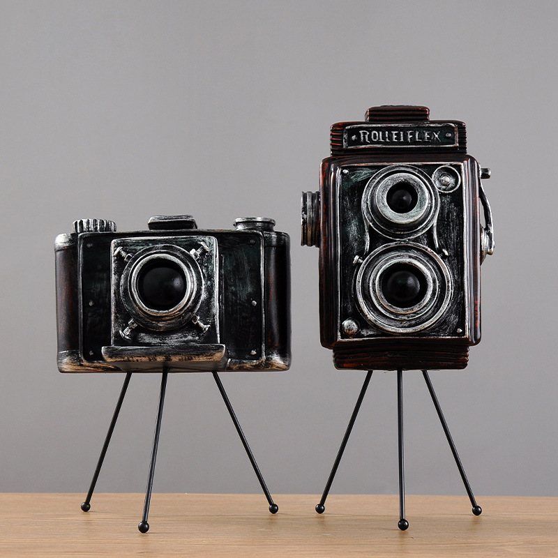 复古相机模型创意80后怀旧老式老物件小摆件咖啡厅酒柜装饰品摆设