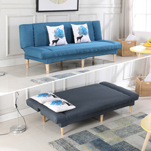 沙发床多功能两用小户型简约便宜布艺租房用经济型双三人实木沙发