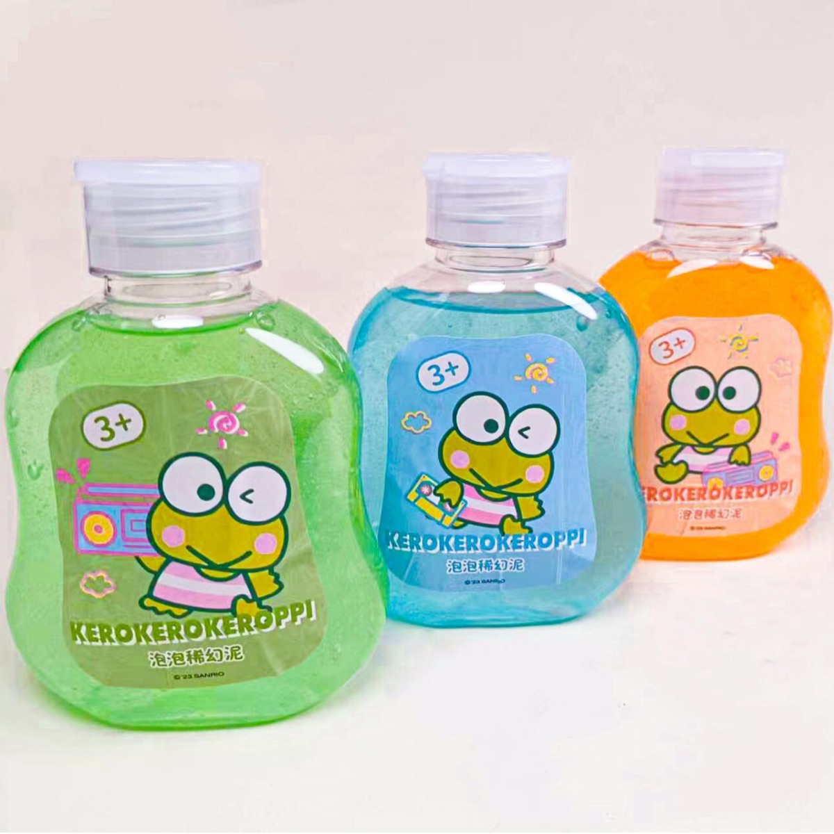 Pei Lepao Factory Direct Sales Keroppi Bubble Thin Magic Mud Fake Water Crystal Mud Non-Stick Hand Decompression Diy Toy