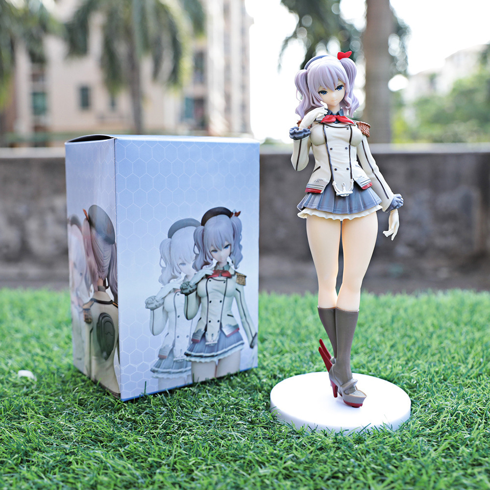 跨境动漫碧蓝航线舰队collection舰娘鹿岛美少女人偶小手办批发