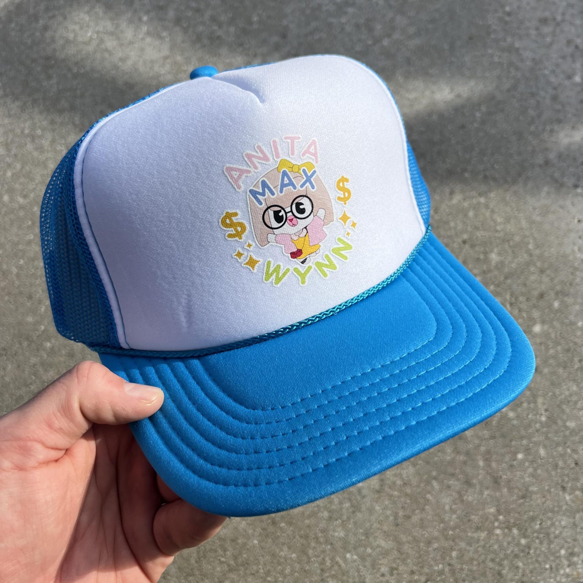 Cross-Border Printed Girl Sponge Hat Sponge Baseball Cap Outdoor Sports Peaked Cap US Cross-Border Hot Trucker Hat