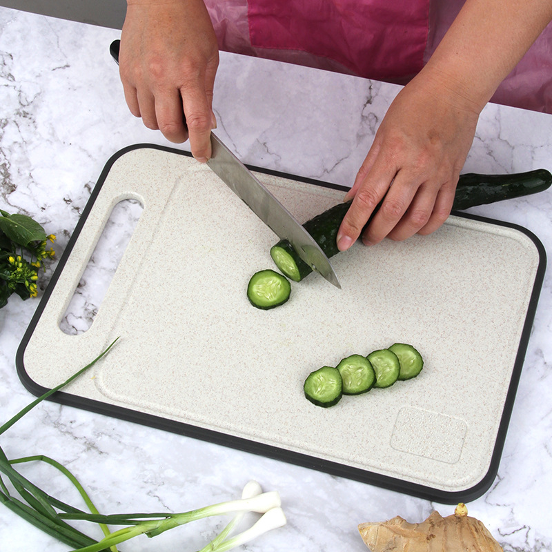 Home Chopping Board Wheat Straw Cutting Board Kitchen Chopping Board Fruit and Vegetable Cutting Board Baby Complementary Food Chopping Board Gift