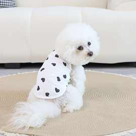 夏季纯棉宠物衣服全棉纱布狗狗衣服无袖防晒背心薄款透气护肚衣