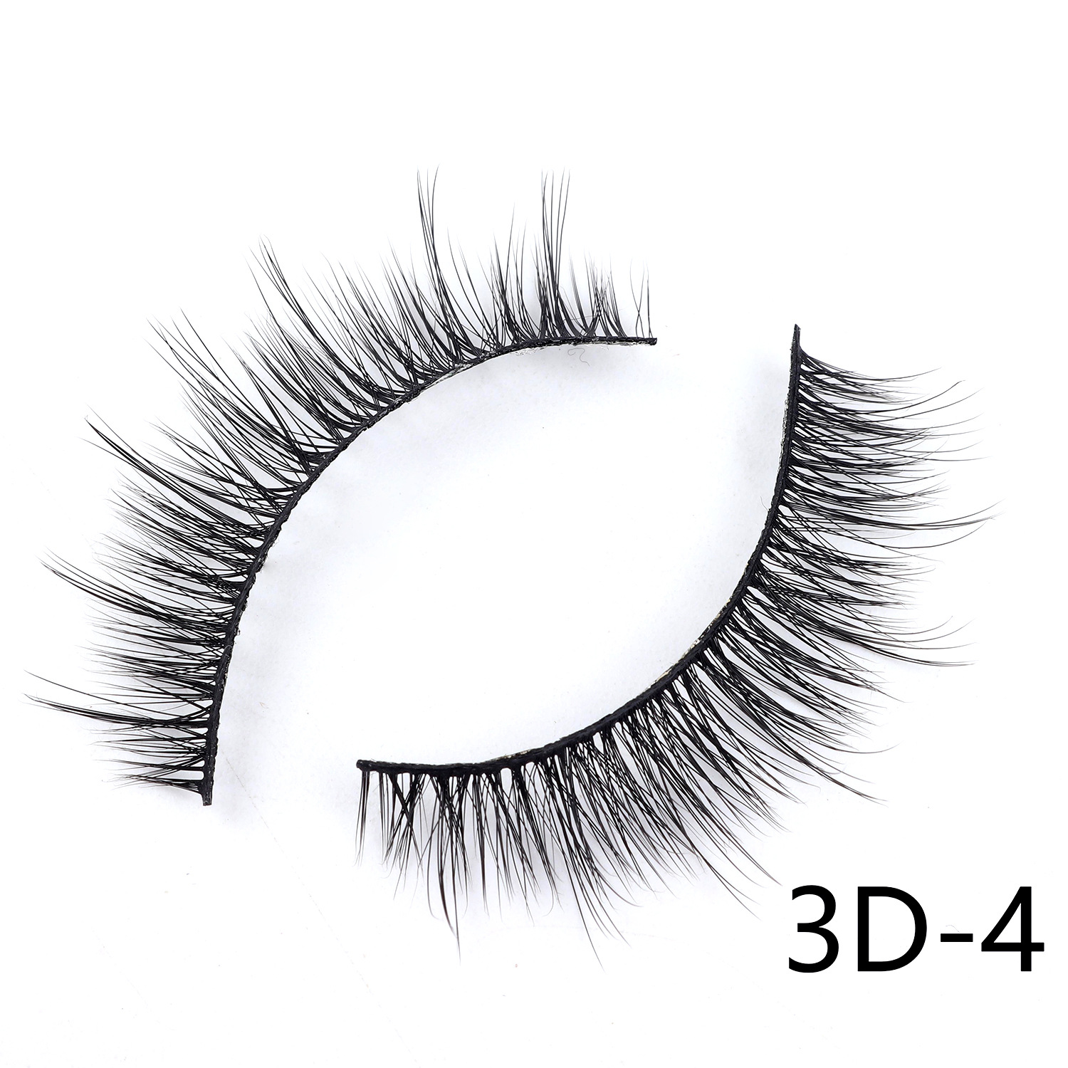 Reusable Glue-Free Self-Adhesive One-Pair Package False Eyelashes Natural Nude Makeup Self-Adhesive Strip Eyelash