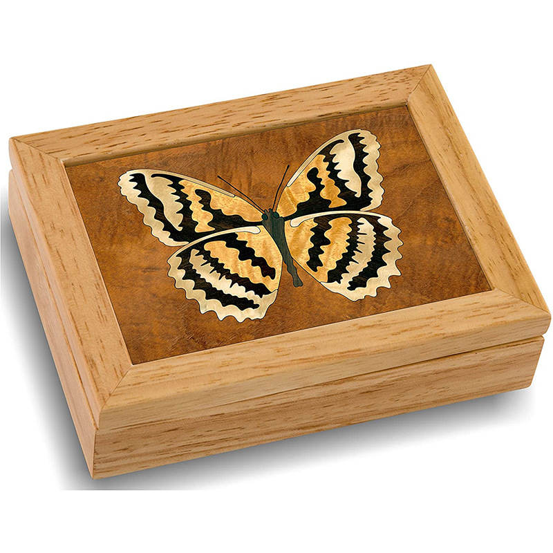 多功能木质首饰盒蝴蝶标本昆虫标本盒收纳盒可定制